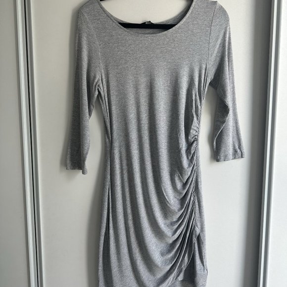 H&M Ruched Cotton Midi Dress - Picture 1 of 3